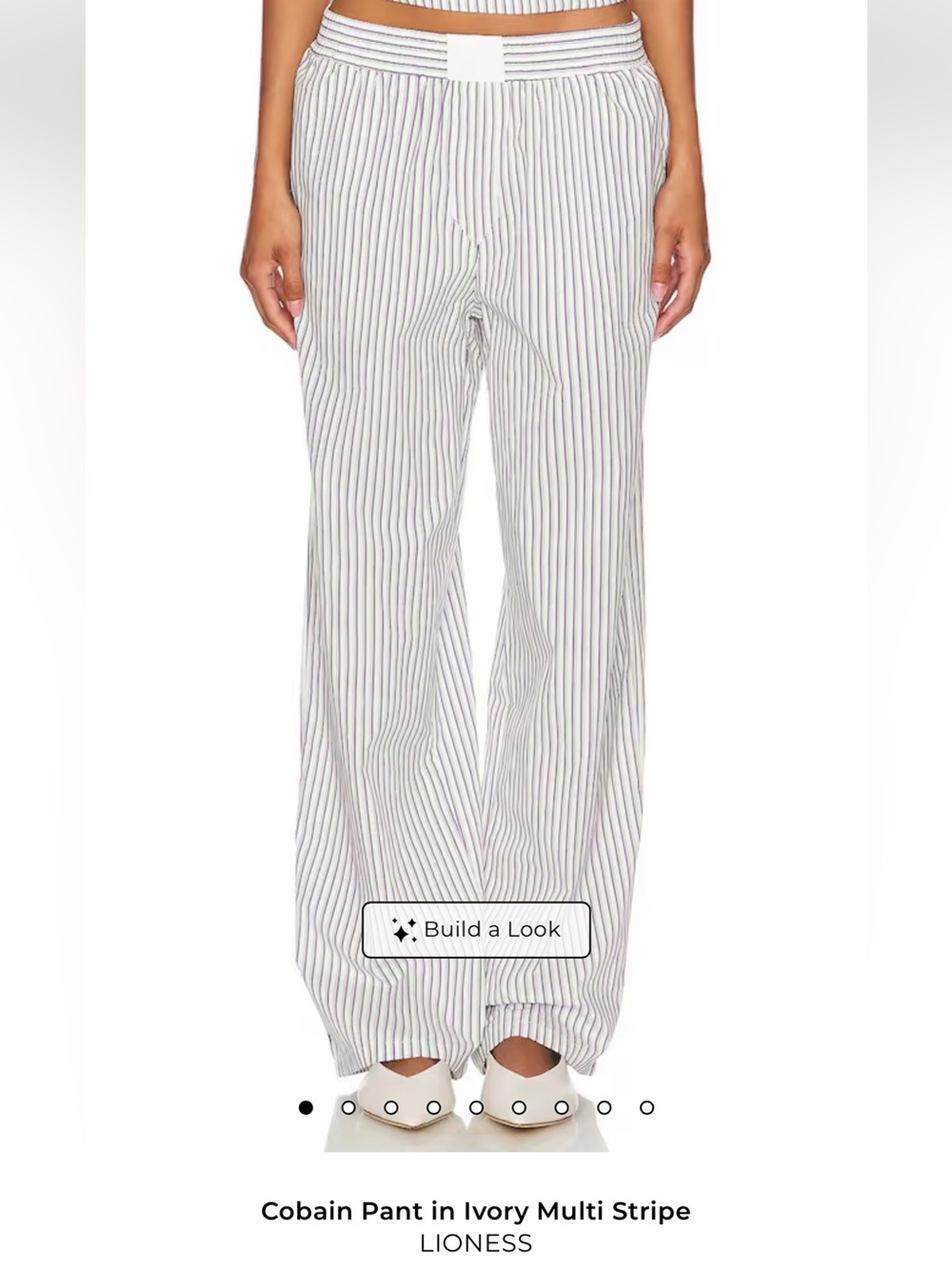Lioness Cobain Pants in Ivory Multi Stripe
